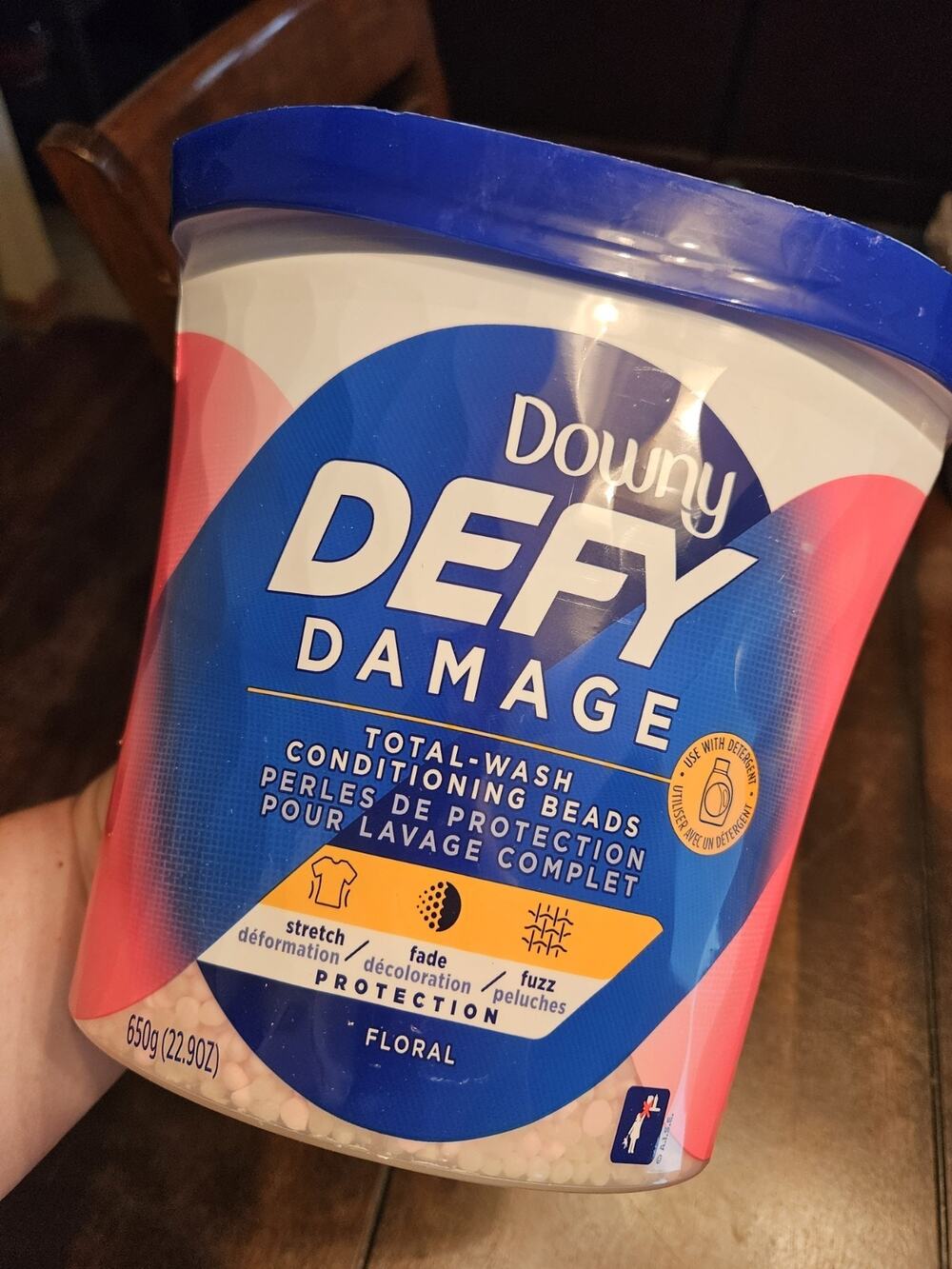 Downy Defy Damage Total-Wash Conditioning Beads Laundry Booster - 22.9 oz Floral